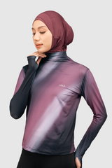 Bhava Printed T-Shirt - Plum Printed