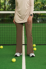 Alma Flare Legging - Brown