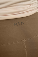 Alma Flare Legging - Brown