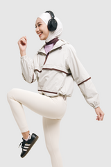 HIA Everywear X PRIOR Nala Oversized Sport Jacket Gym Yoga Pilates - Cream
