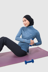 Lumi Slim Fit Ruched Sport - Slate
