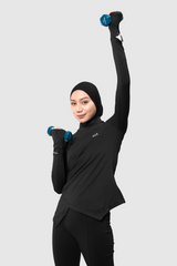 Lumi Slim Fit Ruched Sport - Black