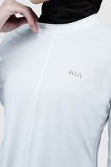 Nomi Sport Flare Shirt Regular - Broken White