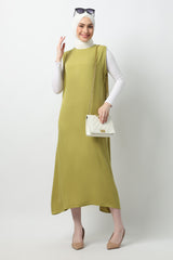 HIA Dailywear Marua Inner Dress - Dark Lime
