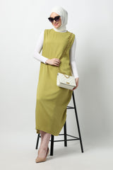 HIA Dailywear Marua Inner Dress - Dark Lime