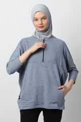 Tameeka Top - Mineral Blue