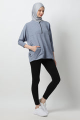 Tameeka Top - Mineral Blue