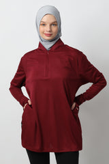 Yameeka Top - Maroon