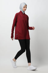 Yameeka Top - Maroon