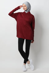 Yameeka Top - Maroon