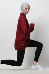 Yameeka Top - Maroon