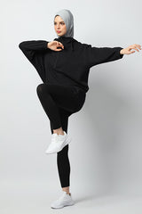 Nafeesa Jacket Hoodie - Black