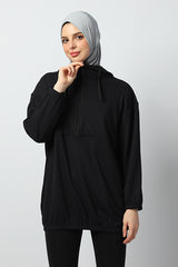 Nafeesa Jacket Hoodie - Black