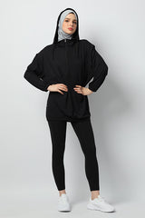 Nafeesa Jacket Hoodie - Black