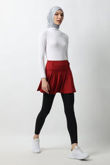 Selina Short-Skirt - Red Dahlia
