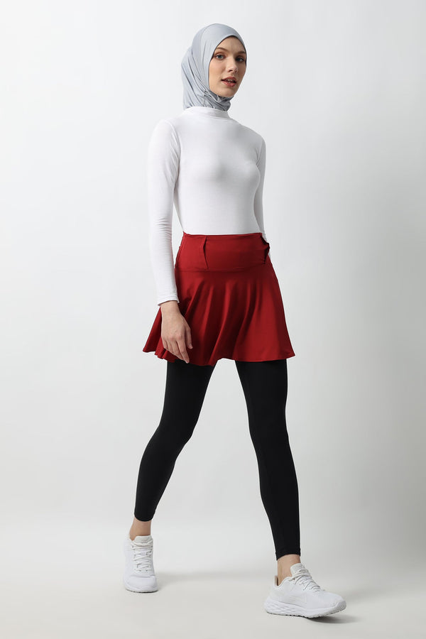 🎁 Selina Short-Skirt - Red Dahlia (100% off)