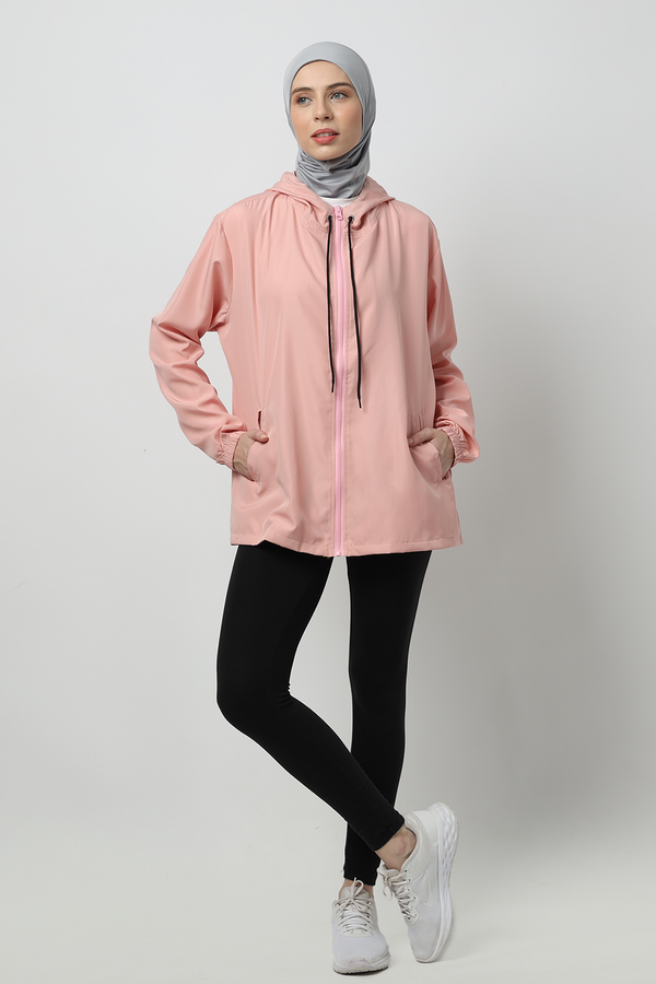 Zunaira Jacket Olahraga - Pink Salmon