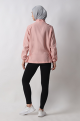 HIA Everywear Ajwa Jacket Olahraga Wanita Bahan Parasut - Pink