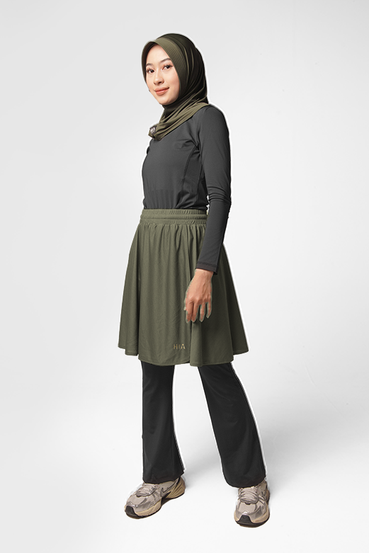 Briella Short-Skirt 49cm Army