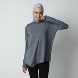 Taneeya Oversized Inner Top - Cool grey