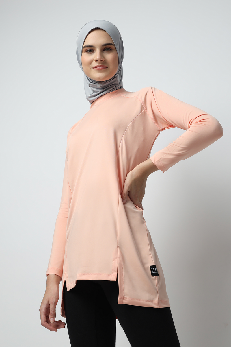 Devonee Long Top - Salmon