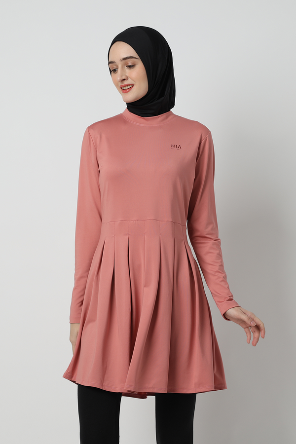 HIA Zaylin Baju Olahraga Wanita Dress Tennis - Dusty Rose