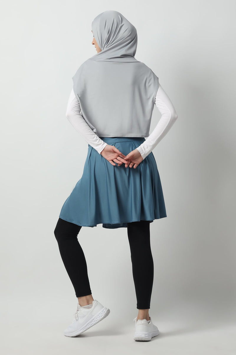 Carleeta Short-Skirt - Blue Stone