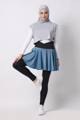 Kaleeva Short-Skirt Legging - Blue Stone