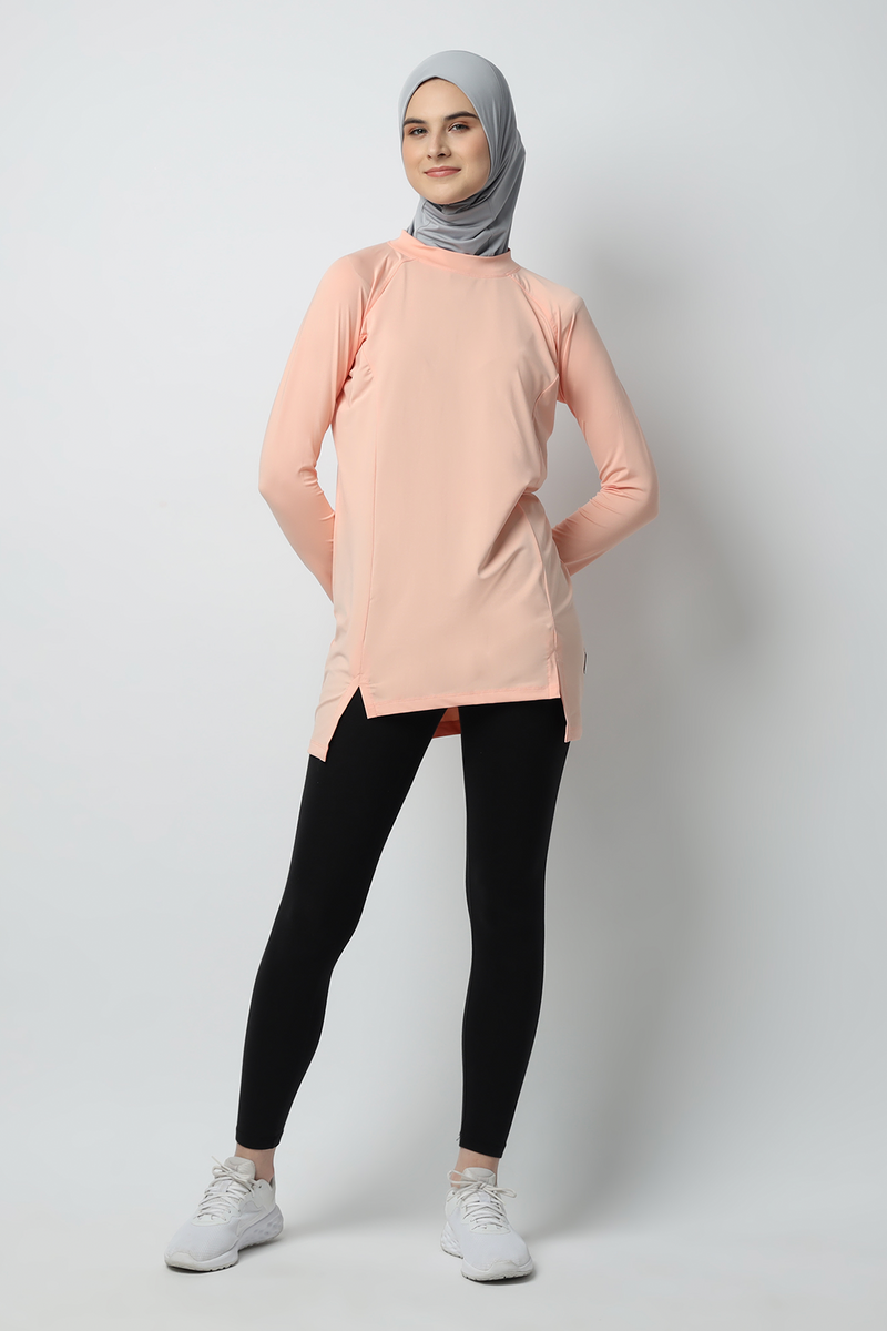 Devonee Long Top - Salmon