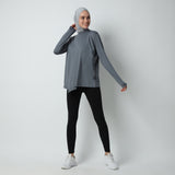 Taneeya Oversized Inner Top - Cool grey