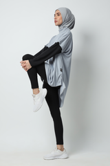 Nazafarin Oversized Top - Grey