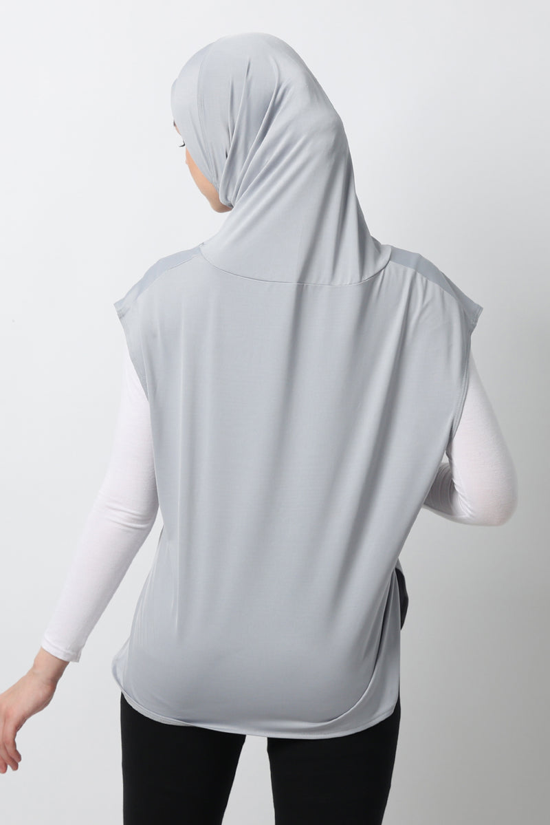 Ayessa Sport Hijab - Light Grey