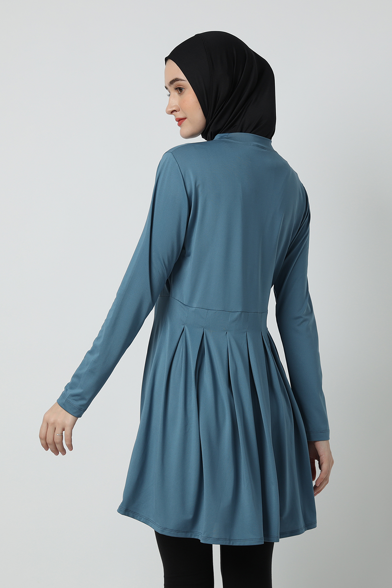 HIA Zaylin Baju Olahraga Wanita Dress Tennis - Blue Stone