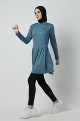 HIA Zaylin Baju Olahraga Wanita Dress Tennis - Blue Stone