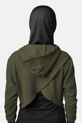Seema Crop Top -Army
