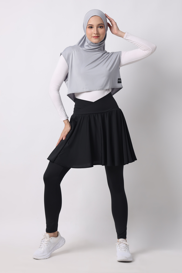 Kaleeva Short-Skirt Legging - Black
