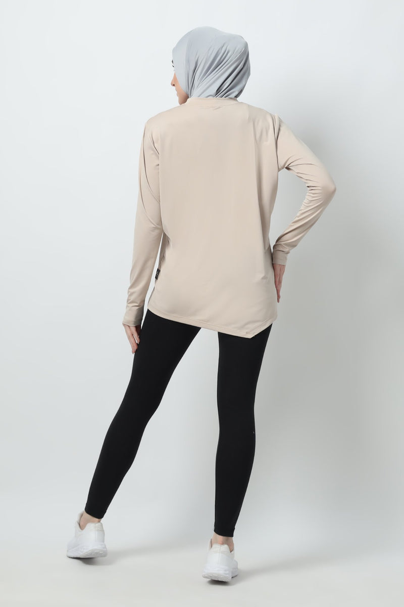 Taneeya Oversized Inner Top - Almond Milk