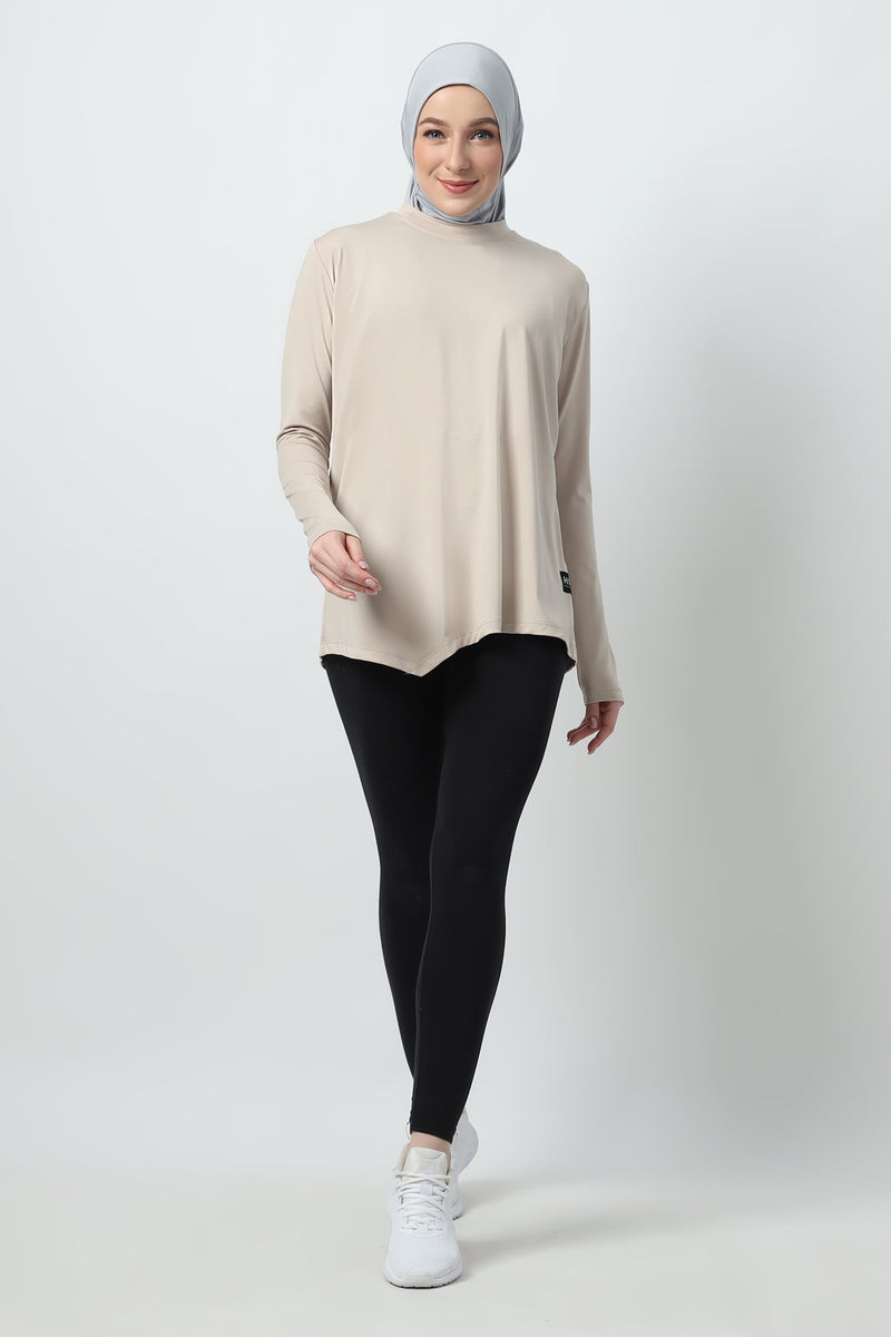 Taneeya Oversized Inner Top - Almond Milk