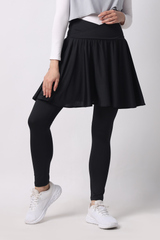 Kaleeva Short-Skirt Legging - Black