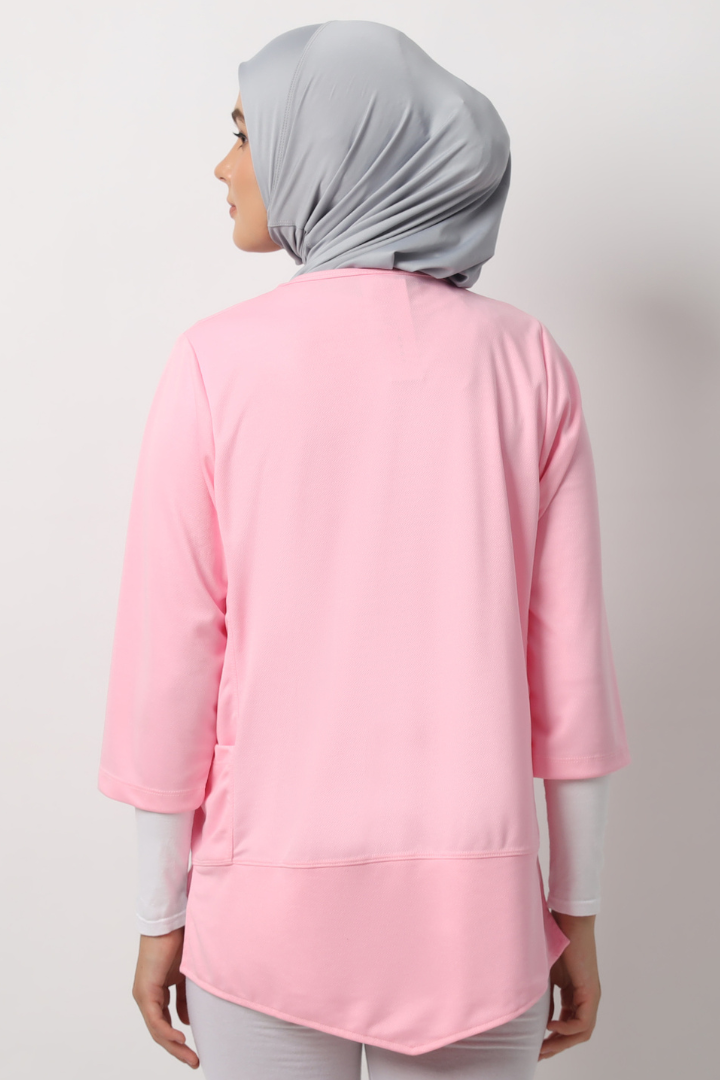 Rhenee Top Lengan 7/8 - Baby Pink