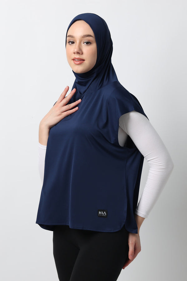 Ayessa Sport Hijab - Navy