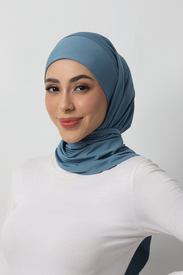 Mahveeca Hijab Instan - Blue Stone