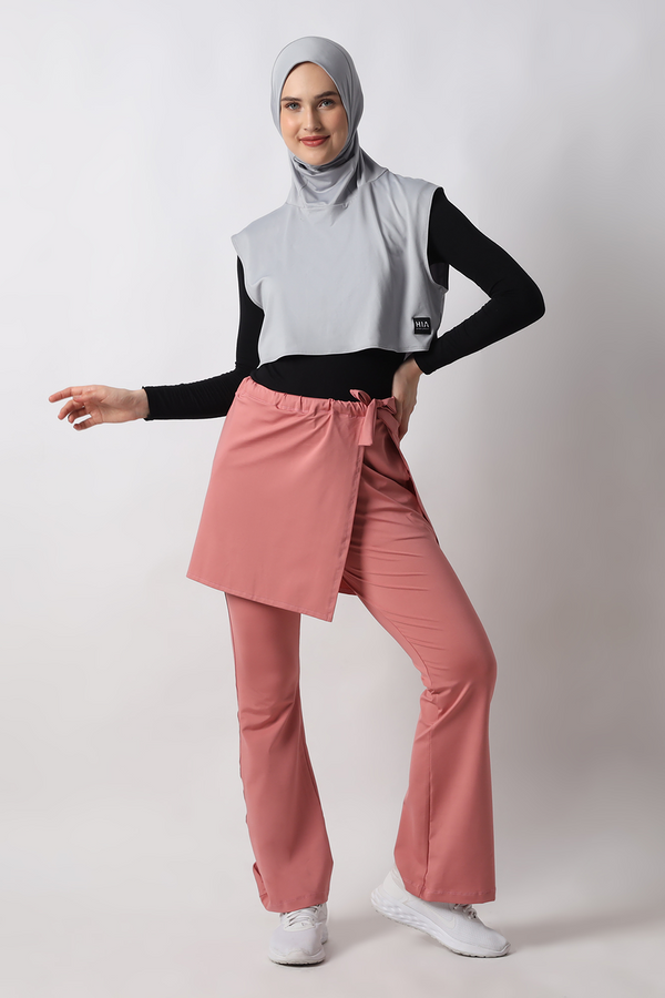 HIA Everywear Haneen Rok Celana Olahraga Skirt Pants Hacktive Fabric - Pink