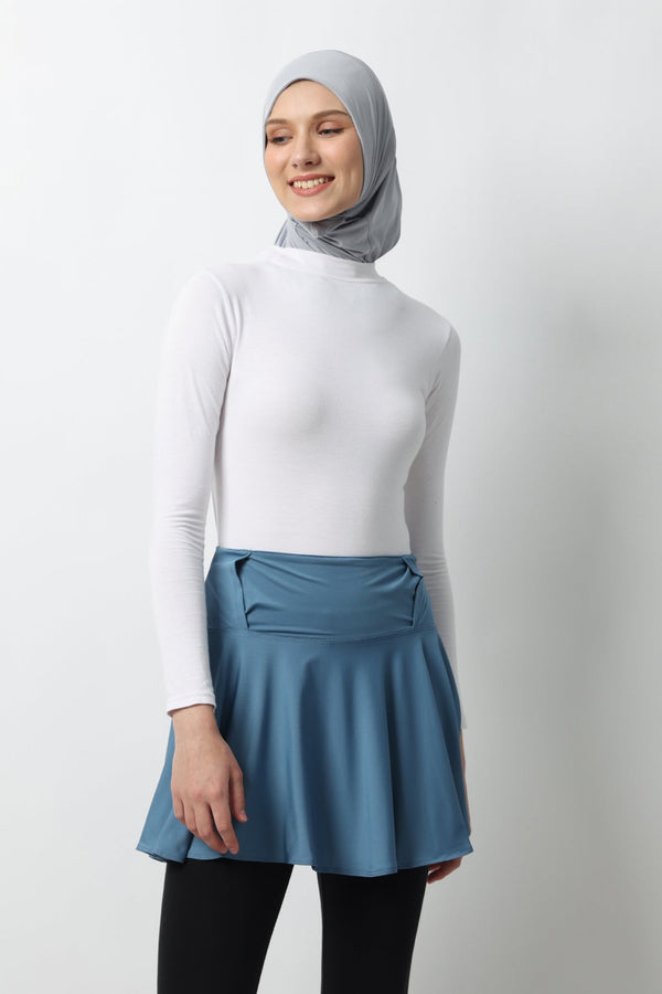 🎁 Selina Short-Skirt - Blue Stone (100% off)