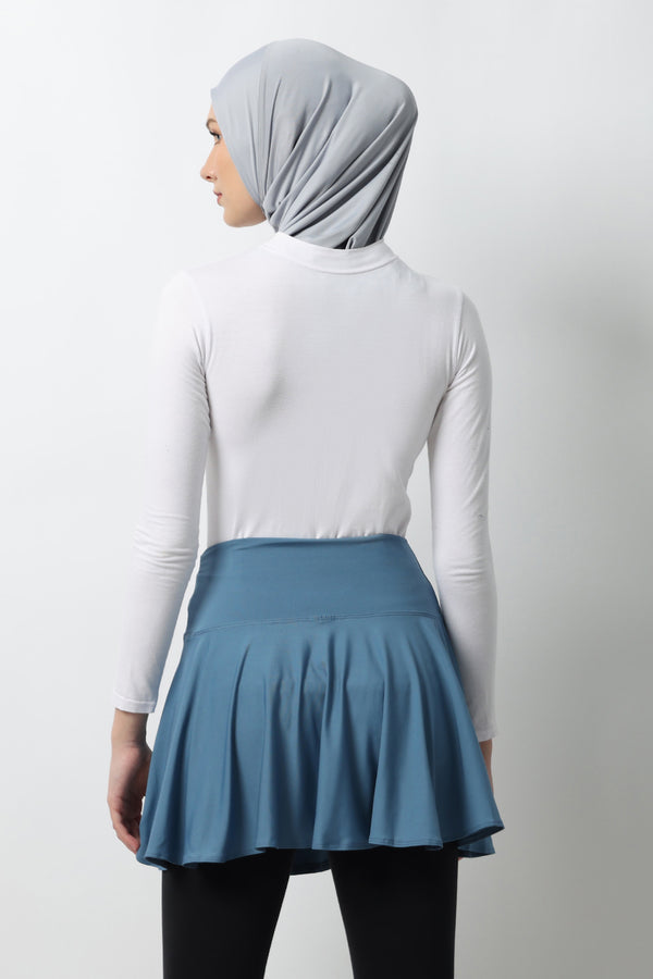 Selina Short-Skirt - Blue Stone