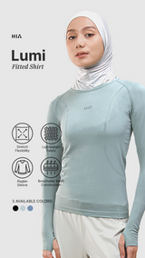 Lumi Lightweight Fabric Fitted Sport Shirt - Sage Green