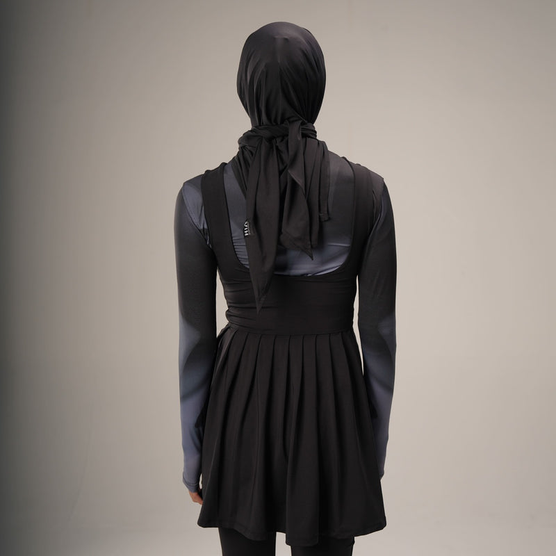 Nala Pleats Dress - Black