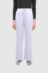 Lumi Drawstring Wide Pants - Icy Lilac