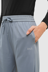 Lumi Drawstring Wide Pants - Cashmere Grey