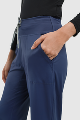 Lumi Sport Drawstring Straight Pants - Navy
